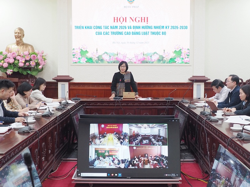 Các Trường Cao đẳng Luật giữ vai trò “cánh tay nối dài” của Bộ Tư pháp trong công tác đào tạo nguồn nhân lực pháp luật